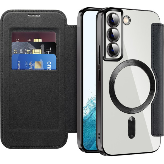 Techsuit - Smartmag Book Case - Samsung Galaxy S22 5G - Black