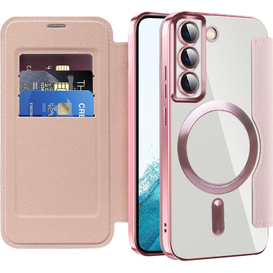 Techsuit - Smartmag Book Case - Samsung Galaxy S22 5G - Pink