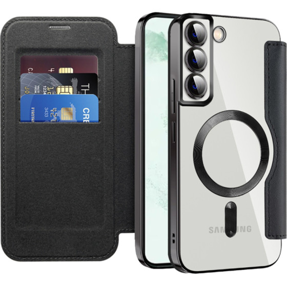 Techsuit - Smartmag Book Case - Samsung Galaxy S22 Plus 5G - Black