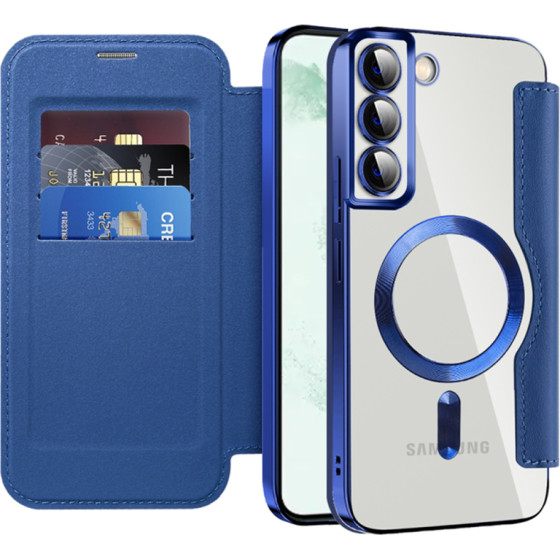 Techsuit - Smartmag Book Case - Samsung Galaxy S22 Plus 5G - Blue