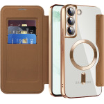 Techsuit - Smartmag Book Case - Samsung Galaxy S22 Plus 5G - Brown