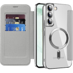 Techsuit - Smartmag Book Case - Samsung Galaxy S22 Plus 5G - Gray