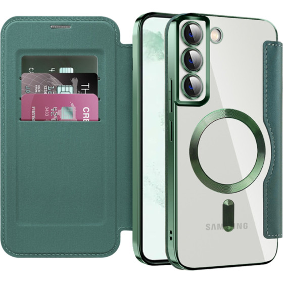 Techsuit - Smartmag Book Case - Samsung Galaxy S22 Plus 5G - Green