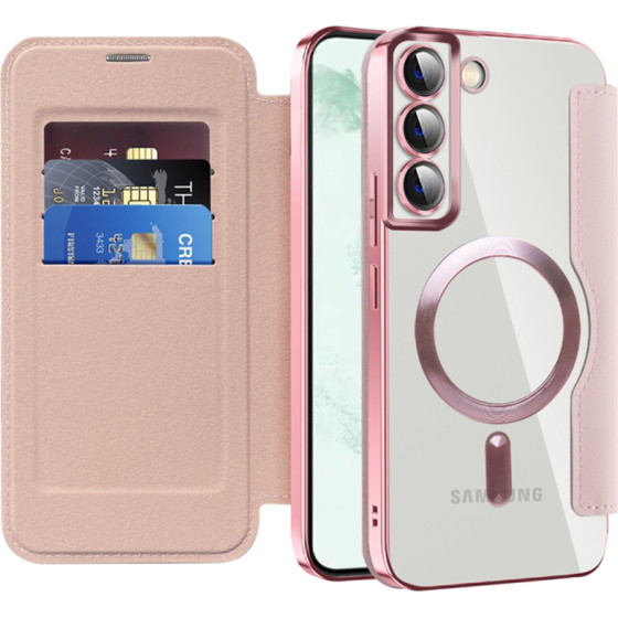 Techsuit - Smartmag Book Case - Samsung Galaxy S22 Plus 5G - Pink