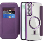Techsuit - Smartmag Book Case - Samsung Galaxy S22 Plus 5G - Purple
