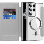 Techsuit - Smartmag Book Case - Samsung Galaxy S22 Ultra 5G - Gray