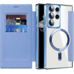 Techsuit - Smartmag Book Case - Samsung Galaxy S22 Ultra 5G - Light Blue