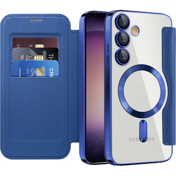 Techsuit - Smartmag Book Case - Samsung Galaxy S23 - Blue