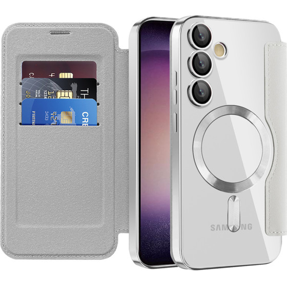 Techsuit - Smartmag Book Case - Samsung Galaxy S23 - Gray