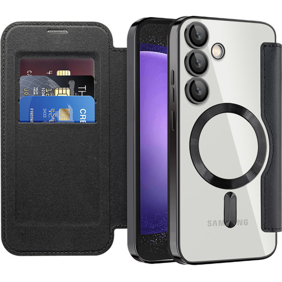 Techsuit - Smartmag Book Case - Samsung Galaxy S23 Fe - Black