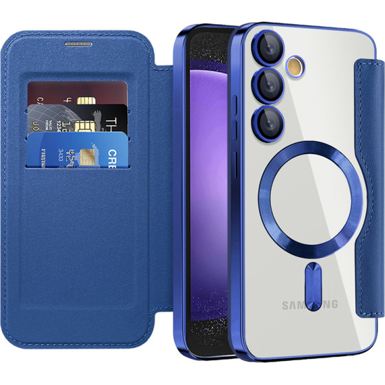 Techsuit - Smartmag Book Case - Samsung Galaxy S23 Fe - Blue