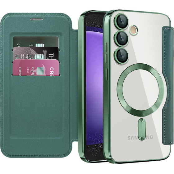 Techsuit - Smartmag Book Case - Samsung Galaxy S23 Fe - Green