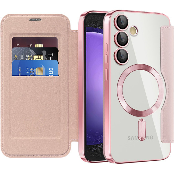 Techsuit - Smartmag Book Case - Samsung Galaxy S23 Fe - Pink