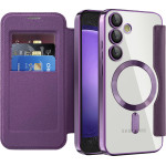 Techsuit - Smartmag Book Case - Samsung Galaxy S23 Fe - Purple