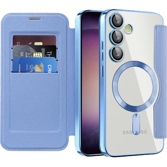 Techsuit - Smartmag Book Case - Samsung Galaxy S23 Plus - Light Blue