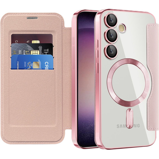 Techsuit - Smartmag Book Case - Samsung Galaxy S23 Plus - Pink