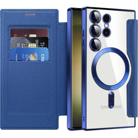 Techsuit - Smartmag Book Case - Samsung Galaxy S23 Ultra - Blue