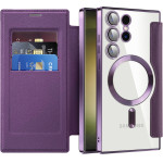 Techsuit - Smartmag Book Case - Samsung Galaxy S23 Ultra - Purple