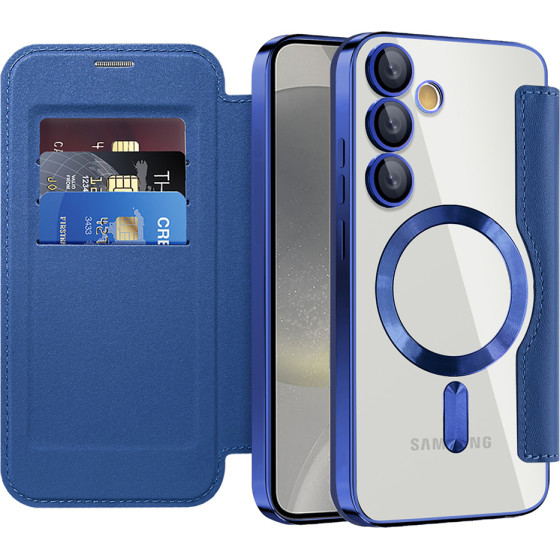 Techsuit - Smartmag Book Case - Samsung Galaxy S24 - Blue