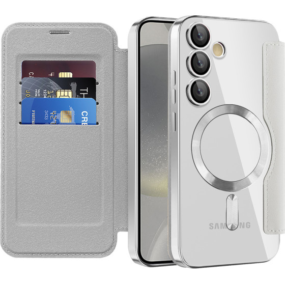 Techsuit - Smartmag Book Case - Samsung Galaxy S24 - Gray