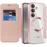 Techsuit - Smartmag Book Case - Samsung Galaxy S24 - Pink