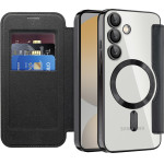 Techsuit - Smartmag Book Case - Samsung Galaxy S24 Fe - Black