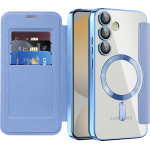 Techsuit - Smartmag Book Case - Samsung Galaxy S24 Fe - Light Blue