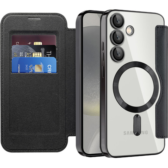 Techsuit - Smartmag Book Case - Samsung Galaxy S24 Plus - Black