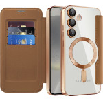 Techsuit - Smartmag Book Case - Samsung Galaxy S24 Plus - Brown