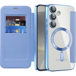 Techsuit - Smartmag Book Case - Samsung Galaxy S24 Plus - Light Blue