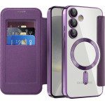 Techsuit - Smartmag Book Case - Samsung Galaxy S24 Plus - Purple