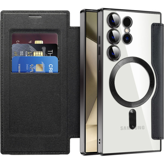 Techsuit - Smartmag Book Case - Samsung Galaxy S24 Ultra - Black