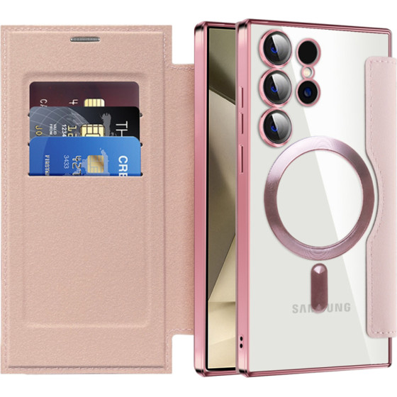 Techsuit - Smartmag Book Case - Samsung Galaxy S24 Ultra - Pink
