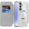 Techsuit - Smartmag Book Case - Samsung Galaxy S25 - Gray