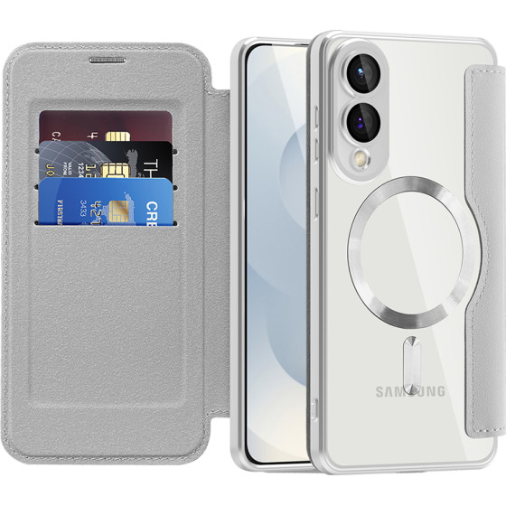 Techsuit - Smartmag Book Case - Samsung Galaxy S25 Edge - Gray