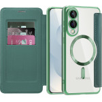 Techsuit - Smartmag Book Case - Samsung Galaxy S25 Edge - Green