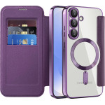 Techsuit - Smartmag Book Case - Samsung Galaxy S25 Plus - Purple