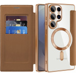Techsuit - Smartmag Book Case - Samsung Galaxy S25 Ultra - Brown