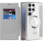 Techsuit - Smartmag Book Case - Samsung Galaxy S25 Ultra - Gray