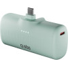 SBS Ecopower 5000 Mah 10W Powerbank With Built-In USB-C Port - Green - (TEBB5000PLUGLBGRS)