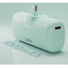 SBS Ecopower 5000 Mah 10W Powerbank With Built-In USB-C Port - Green - (TEBB5000PLUGLBGRS)