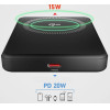 SBS Mag Power Qi2 5000 Mah Powerbank Compatible With Magsafe - Black - (TEBB5000QI2)