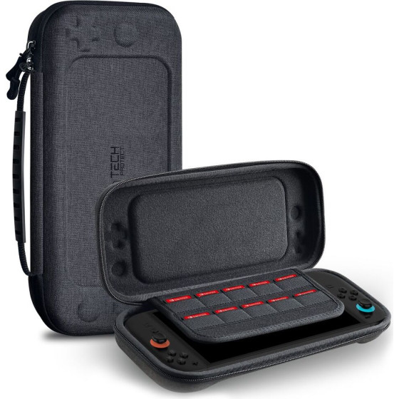 Tech-Protect Hardpouch Case For Nintendo Switch 2 - Gray - (28079-0)