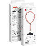 FORCELL F-Design L8X36 Wrist Phone Lanyard With Adjustable Length (Max 18cm In The loop) Pink white