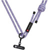 FORCELL F-Design S10X165 Crossbody Phone Lanyard With Adjustable Length (Max 82,5cm In The loop) Gray purple