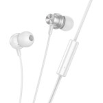 Hoco Wire Earphones Jack 3,5 Mm With Microphone M110 silver