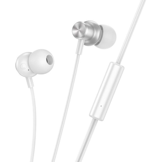Hoco Wire Earphones Jack 3,5 Mm With Microphone M110 silver
