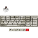 Keychron C2 Pro QMK/Via Mechanical Brown Switch - 8K Polling Rate Hot Swap. 100% Us Retro - (C2PX-M3)