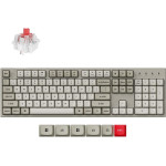 Keychron C2 Pro QMK/Via Mechanical Red Switch - 8K Polling Rate Hot Swap. 100% Us Retro Rg - (C2PX-M1)