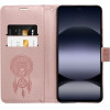 Mezzo Book Case For Xiaomi Redmi Note 14 4G (Global - 164,84mm x 78,15mm x 8,16mm) Dreamcatcher Rose Gold OEM